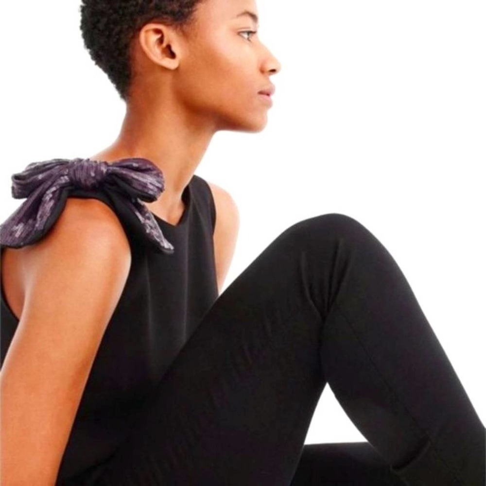 J. Crew | Drapey Tank with Sequin Shoulder Bow